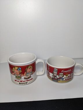 Westwood Campbells Soup Mugs 1997 And 1998 Pair Vintage Collectable Cups